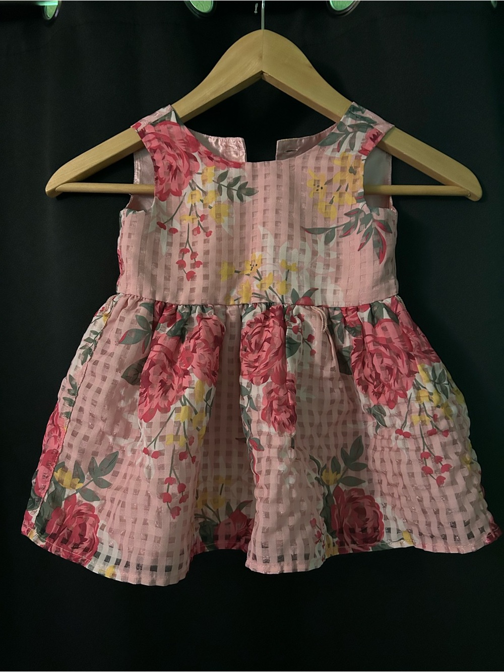 Toddler Pink Floral Party Dress